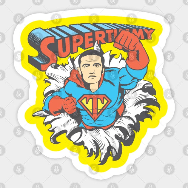 Super Timmy Cahill Sticker by StripTees